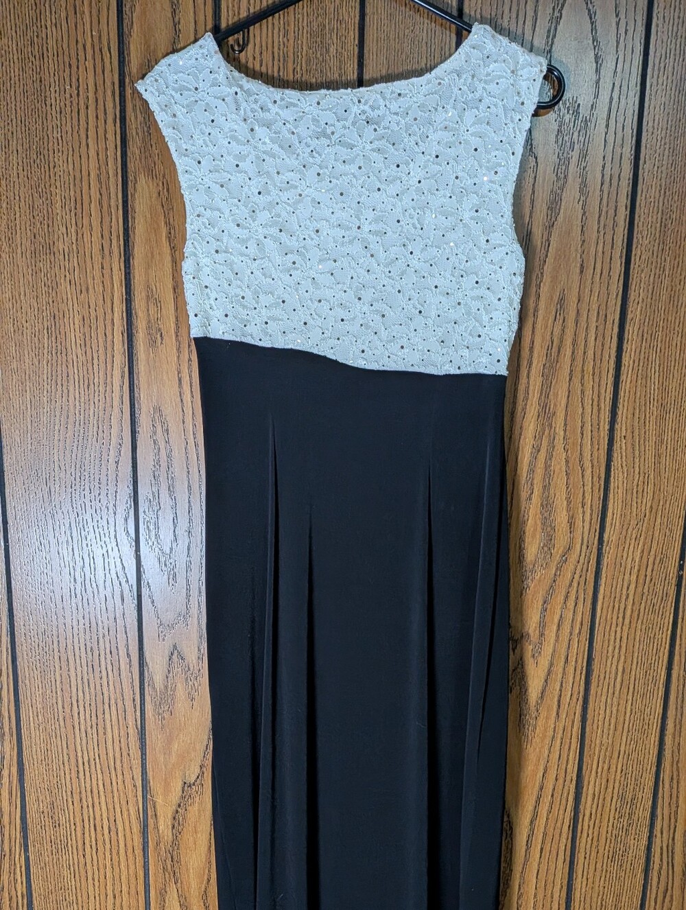 Connected Apparel Cream And Black Cocktail Dress Size 12 Brand New With Tags